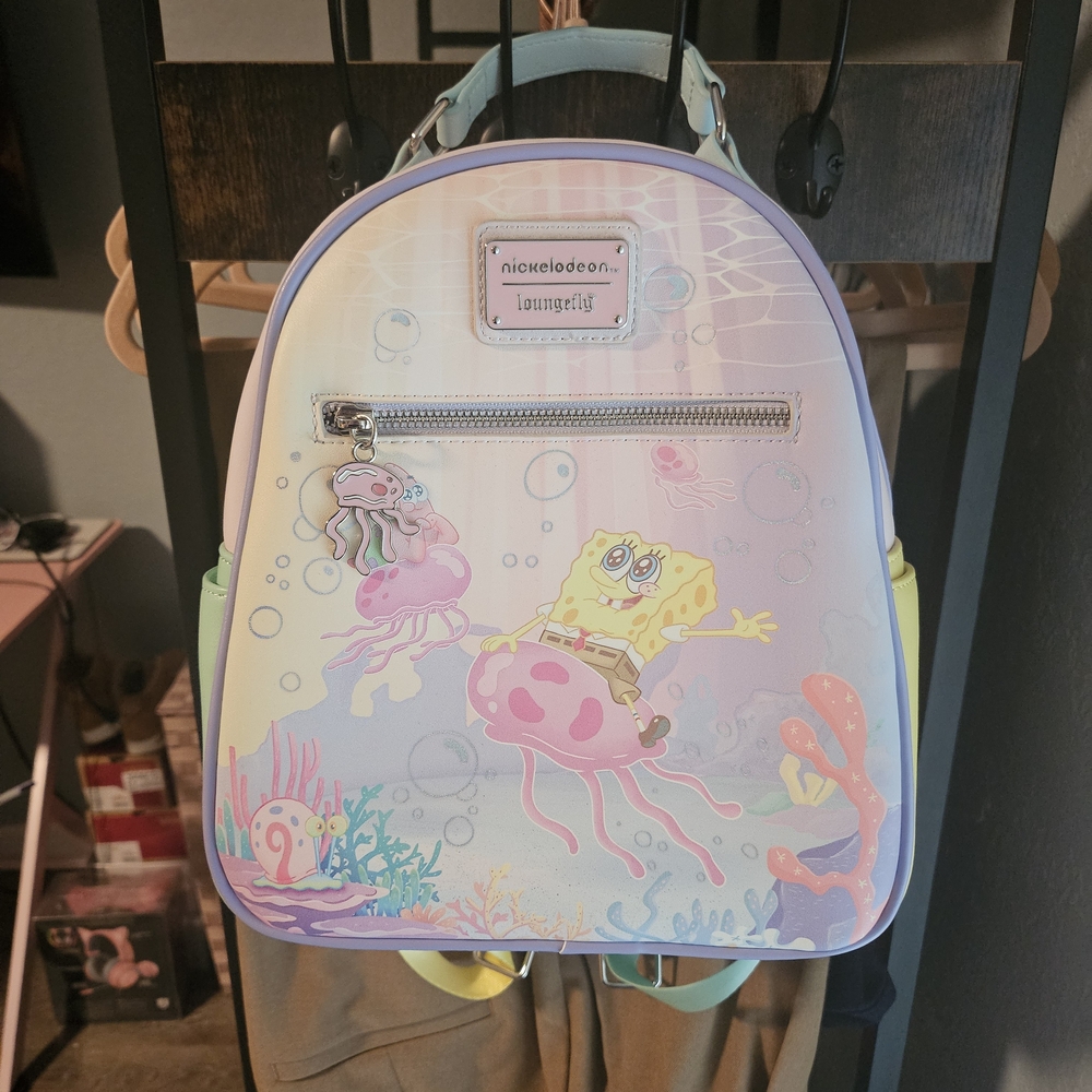 Loungefly SpongeBob SquarePants Pastel Jellyfishing Mini Backpack